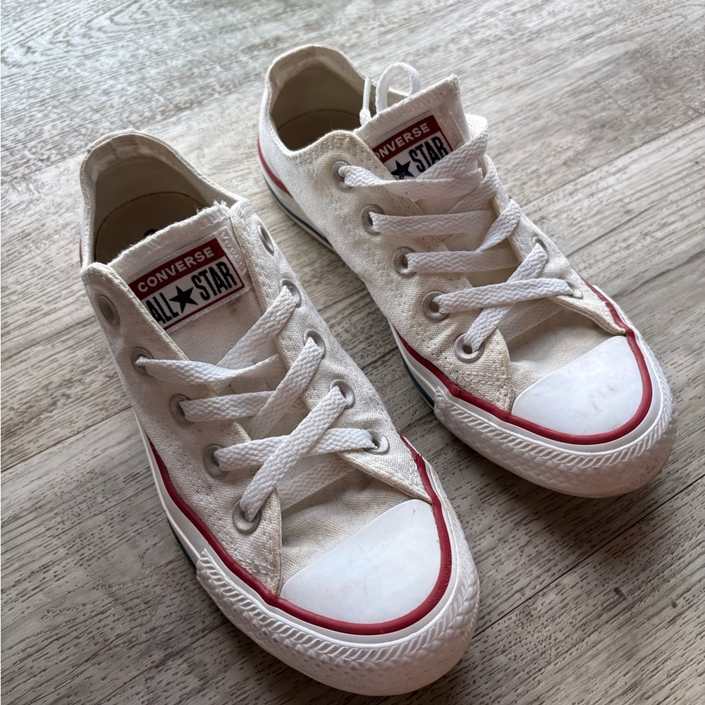 Converse Chuck All Star White & Red Sneakers W 5.5
